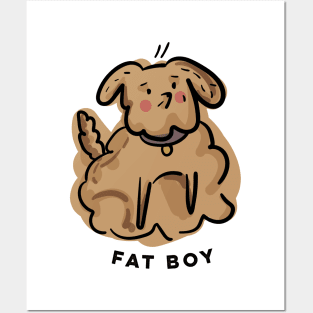 Fat Boy // Dog illustration Posters and Art